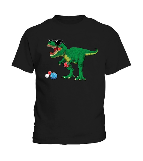 T Rex Dinosaur Funny Bocce Ball Shirt Kids Boys Gi Kids T-Shirt