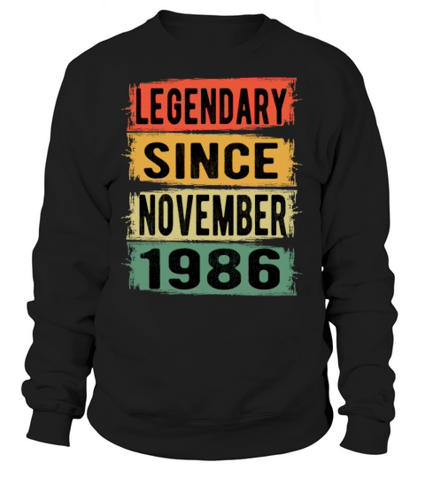 Birthday Gift November 1986 Women's Sweatshirt