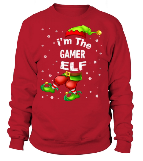 Gamer Elf Matching Family Group Christmas Pajama Women's Sweatshirt