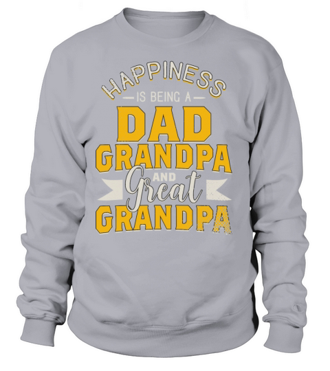 Happiness Is Being Dad Grandpa Women's Sweatshirt