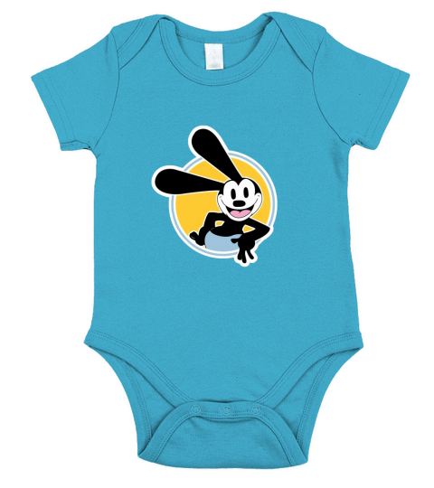oswald-the-lucky-rabbit Short Sleeve Baby One-Piece