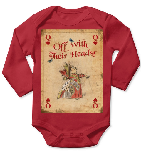 Alice in Wonderland The Queen of Hearts Long Sleeve Baby One-Piece