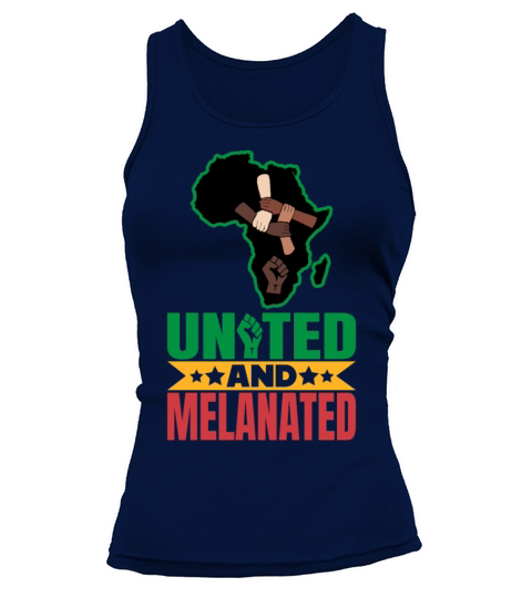 United and Melanated Celebrati Black History Month Tank top Woman