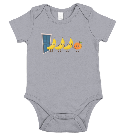 Knock Knock Whos There Banana Didnt Say Orange Short Sleeve Baby One-Piece