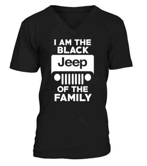 Black Jeep  of the family V-Neck T-shirt
