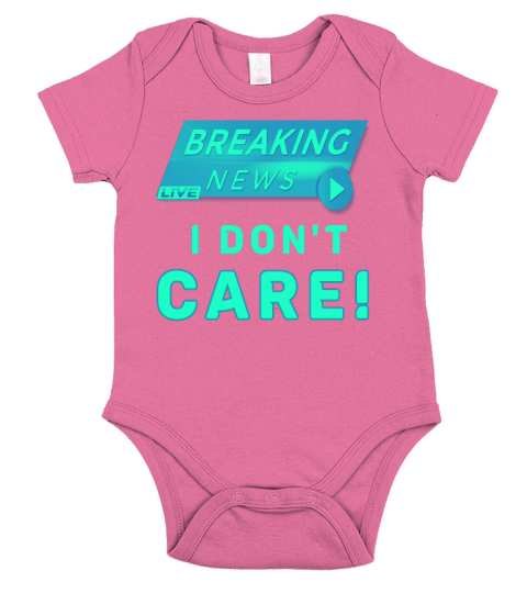 Breaking News No Interest Cool Gift Short Sleeve Baby One-Piece