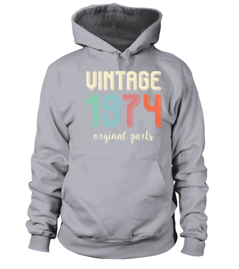 Vintage Retro 1974 45 Years Old 45th Birthday Gift Women's Hoodie
