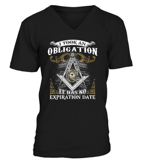 I Took An Obligation Prince Hall Masonic V-Neck T-shirt