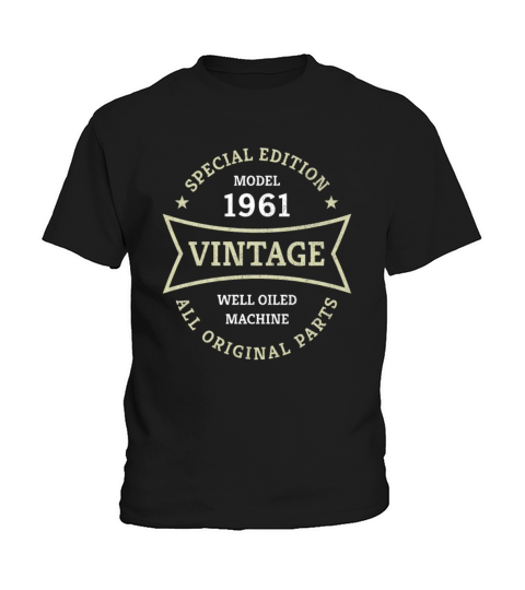 Born 1961 Vintage 60 Year Old 60th Birthday Gifts Kids T-Shirt