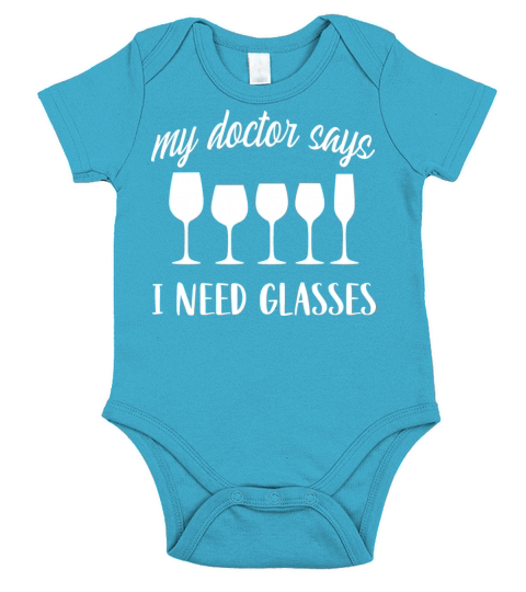 my doctor says i need glasses Short Sleeve Baby One-Piece