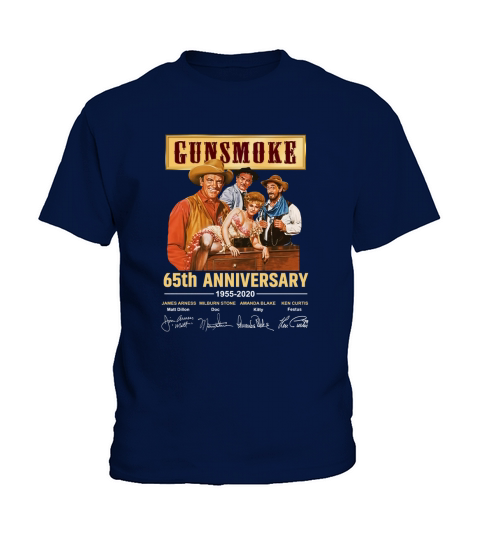 Gunsmoke 65th Anniversary 1955 2020 Signature Kids T-Shirt