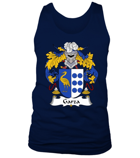 Garza Family Crest Spanish Family Crests Tank Top Unisex