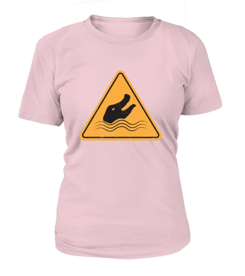Traffic Sign Alligators Danger Gift Idea Women's T-Shirt