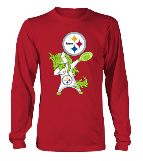 Pretty St Patrick Day Dabbing Unicorn Football pittsburgh-steeler shirt Long sleeved Unisex