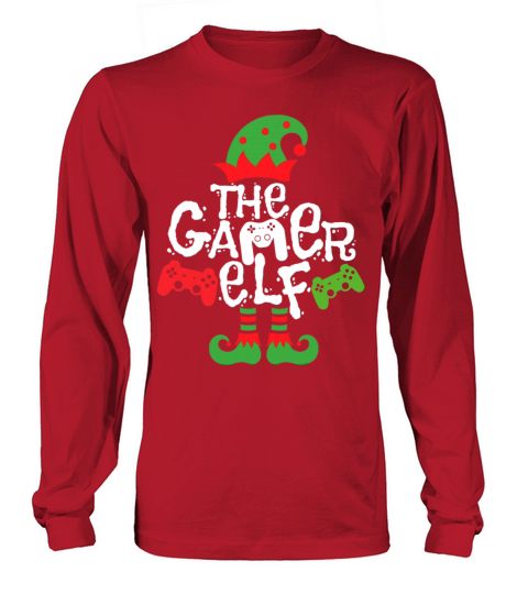 Gamer Elf Family Matching Christmas Group Pajama Men's Long Sleeve