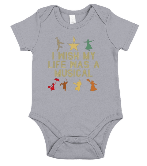 I wish my life was a musical Short Sleeve Baby One-Piece