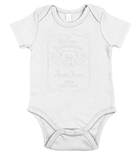 he Fabulous Thunderbirds Simple and Elegant Short Sleeve Baby One-Piece