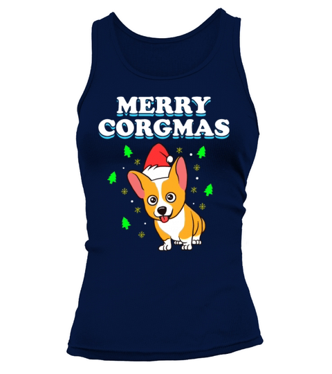 Funny Christmas Corgi Dog Pun Xmas Apparel Women's Tank Top
