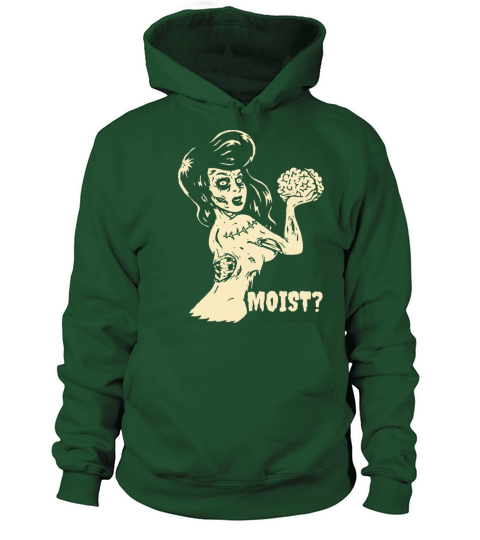 Horror Art Goth Girl Brain Eater Moist Psychobilly Women's Hoodie
