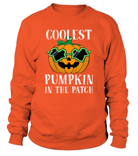 Kids Coolest Pumpkin In The Patch Halloween Costum Men's Sweatshirt