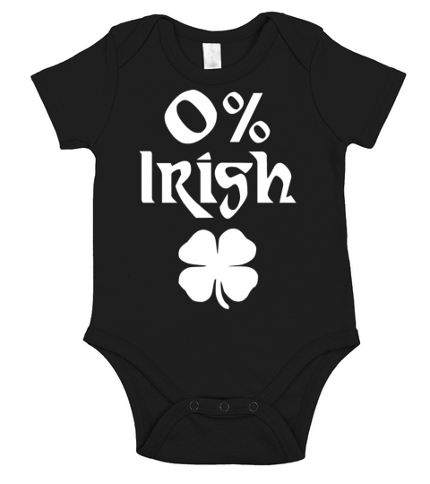 Zero Irish Tshirt - Saint Patrick Gifts Short Sleeve Baby One-Piece
