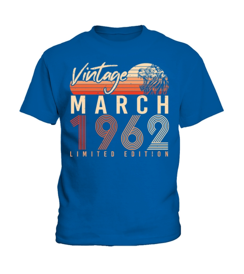 1962 March Vintage Limited Kids T-Shirt