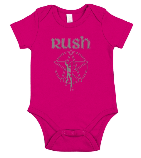 Rush Vintage Starman Short Sleeve Baby One-Piece