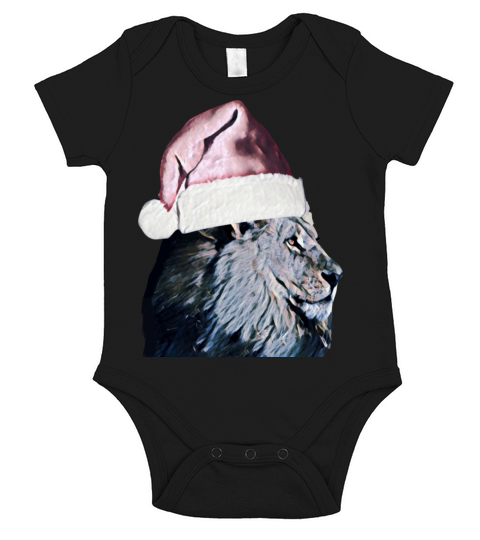 Lion Christmas Short Sleeve Baby One-Piece