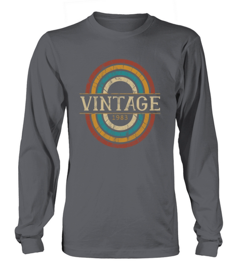 1983 birthday vintage shirt - gift idea retro Men's Long Sleeve