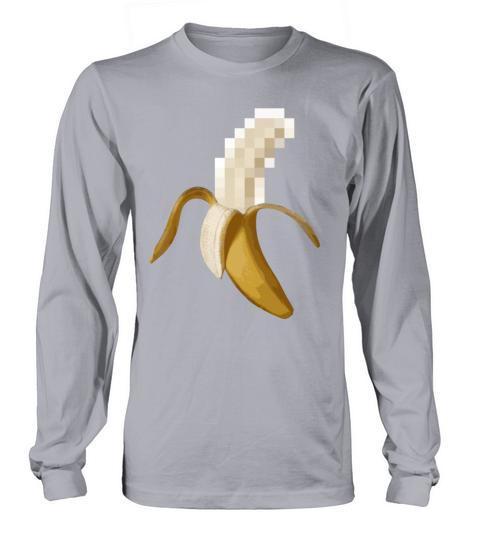 Dirty Censored Peeled Banana Women's Long Sleeve