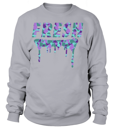 Fresh Purple Camo Drips Women's Sweatshirt
