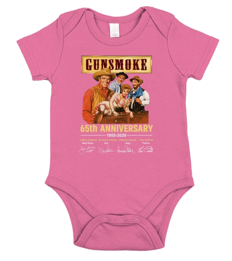 Gunsmoke 65th Anniversary 1955 2020 Signature Short Sleeve Baby One-Piece