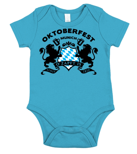 OKTOBERFEST MUNICH SINCE 1810 EMBLEM Short Sleeve Baby One-Piece