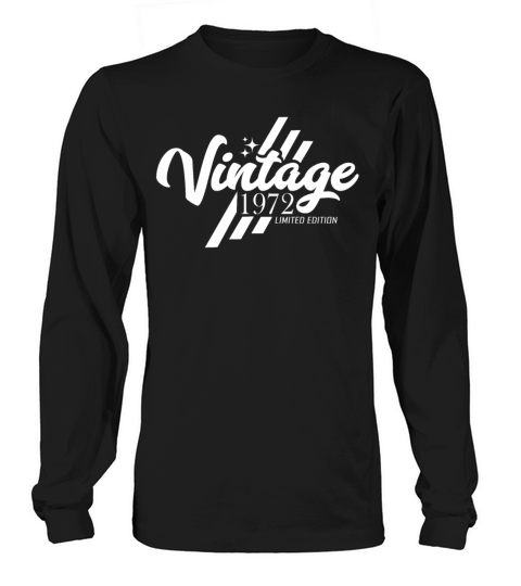 50th Birthday Vintage 1972 Long sleeved Unisex