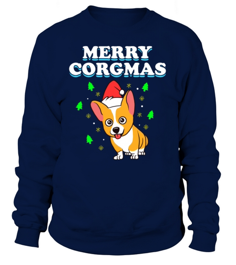 Funny Christmas Corgi Dog Pun Xmas Apparel Women's Sweatshirt