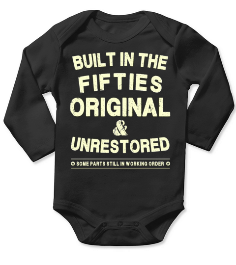 Built In The Fifties - Original - Unrestored Long Sleeve Baby One-Piece