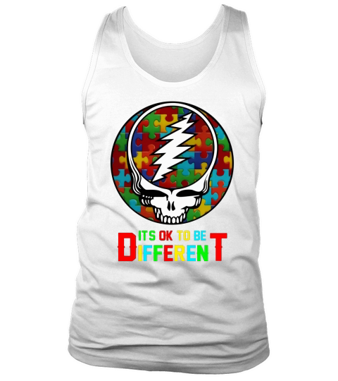 Grateful Dead Autism It’s Ok to be different shirt Tank Top Unisex