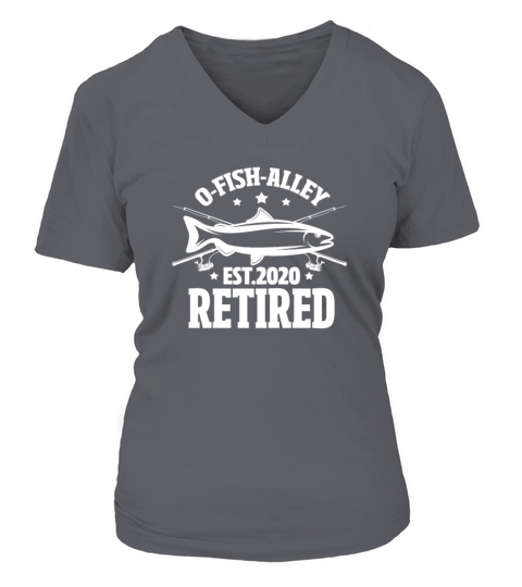 O-Fish-Alley Retired Est. 2020, Fishing Women's V-Neck T-shirt