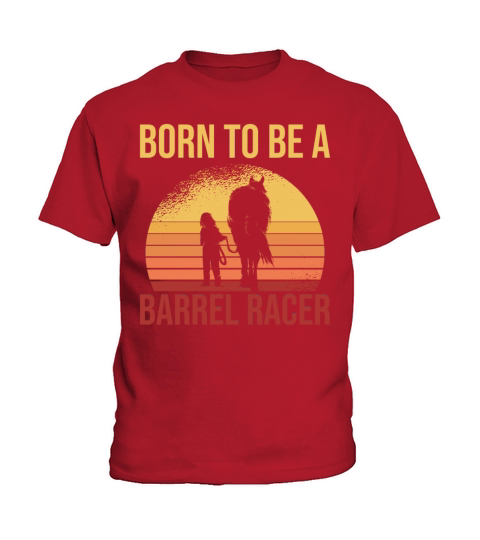 Born To Be A Barrel Racer Barrel Racing Kids T-Shirt