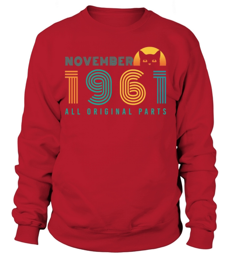 1961 November Vintage Cat Women's Sweatshirt