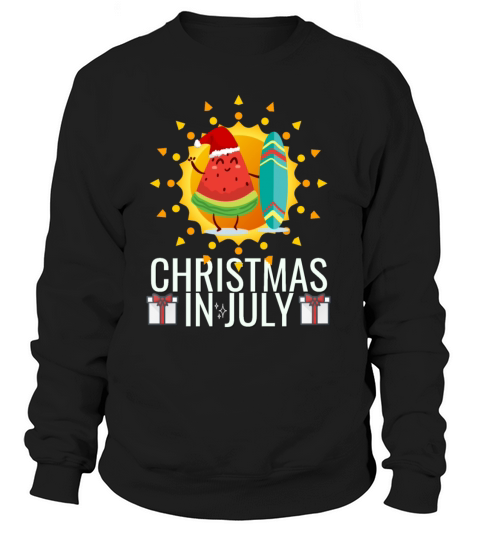 Watermelon Christmas Tree Christmas In July shirt Women's Sweatshirt