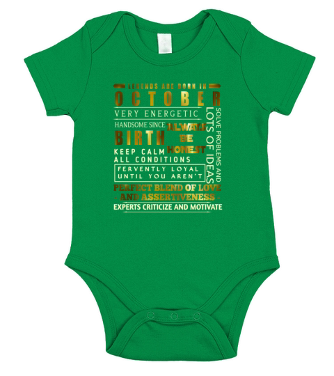 Born in October Short Sleeve Baby One-Piece