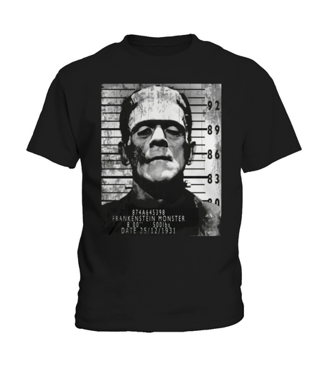 Mens Organic T-Shirt Frankenstein under arrest T-Shirt Kids T-Shirt