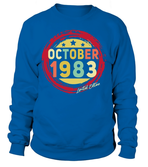 Born October 1983 Vintage Gift Men's Sweatshirt
