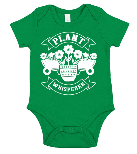 Humor Gardening Design Quote Plant Whisperer Short Sleeve Baby One-Piece