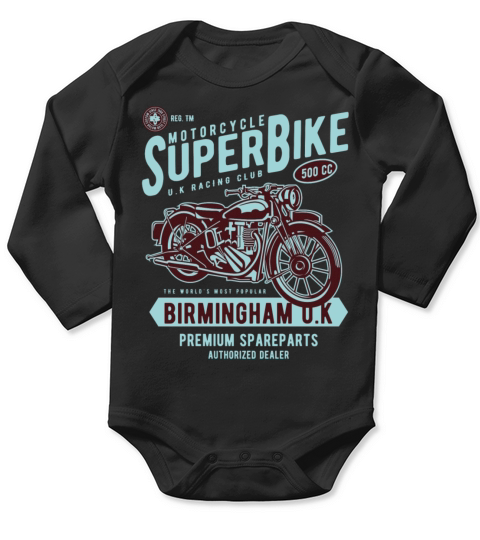 Motorcycle Superbike Long Sleeve Baby One-Piece