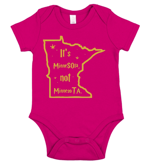 Its Minnesota Not Minneso Short Sleeve Baby One-Piece