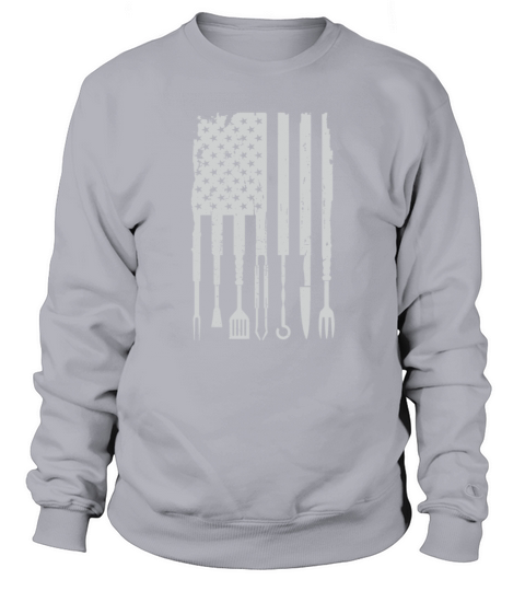 Vintage BBQ Smoker Grilling Barbecue Pitmaster American Flag Premium Sweatshirt Unisex