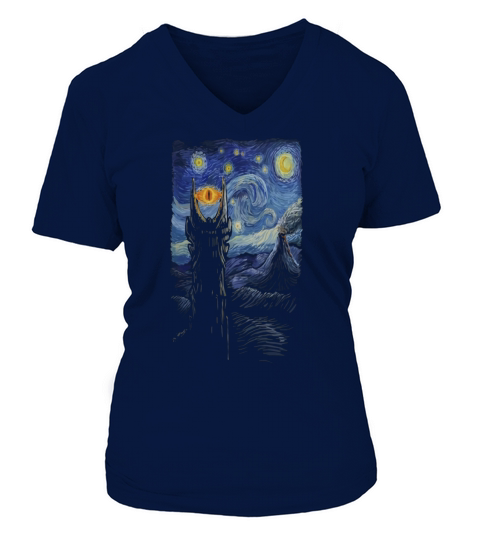 sauron van gogh V-neck T-Shirt Woman
