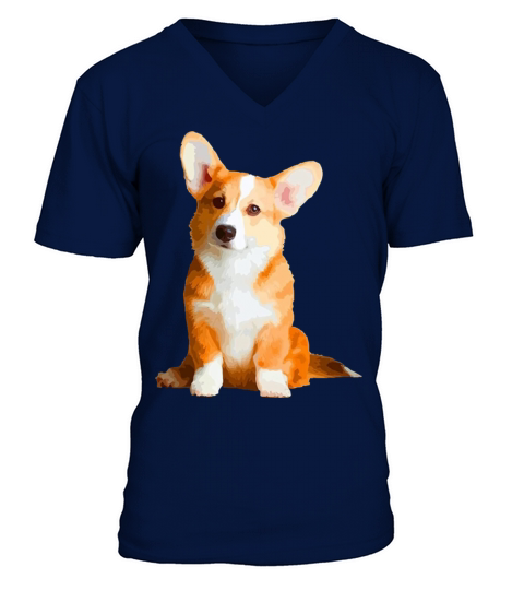 Corgi Shirt Corgi Funny Shirts Men's V-Neck T-shirt